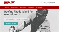 Desktop Screenshot of midlandroofingri.com